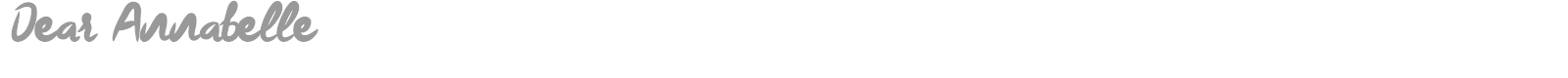 Dear Annabelle font preview